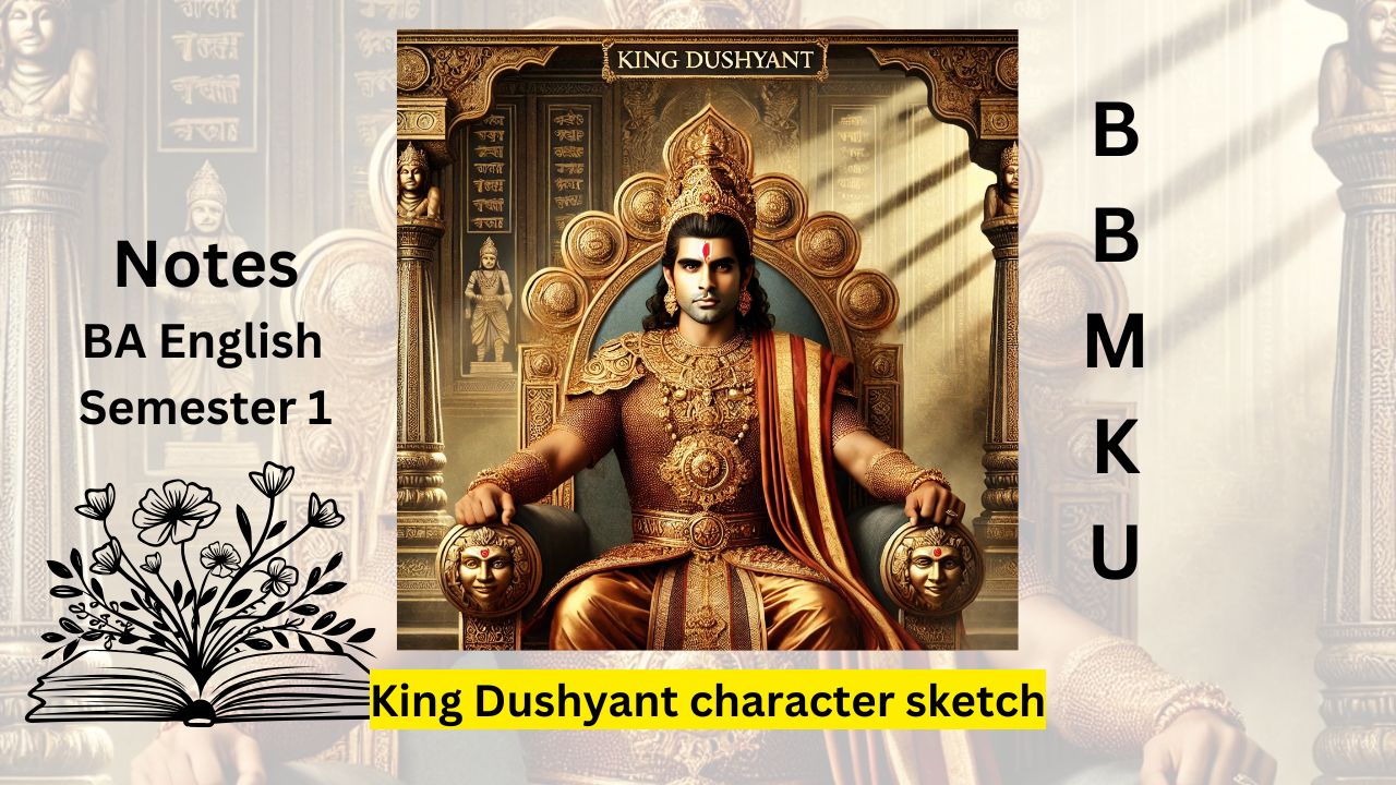 King Dushyant: A Character Sketch | English Honours Semester 1 BBMKU Notes