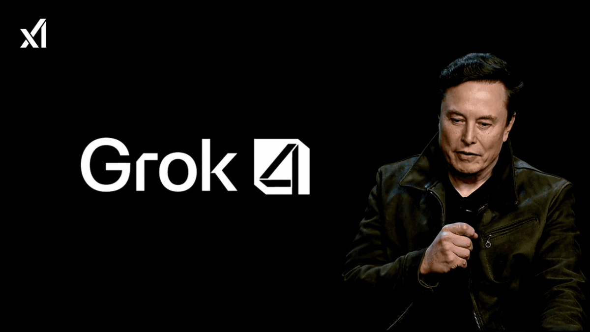 Elon Musk unveiling Grok 4 AI model by xAI
