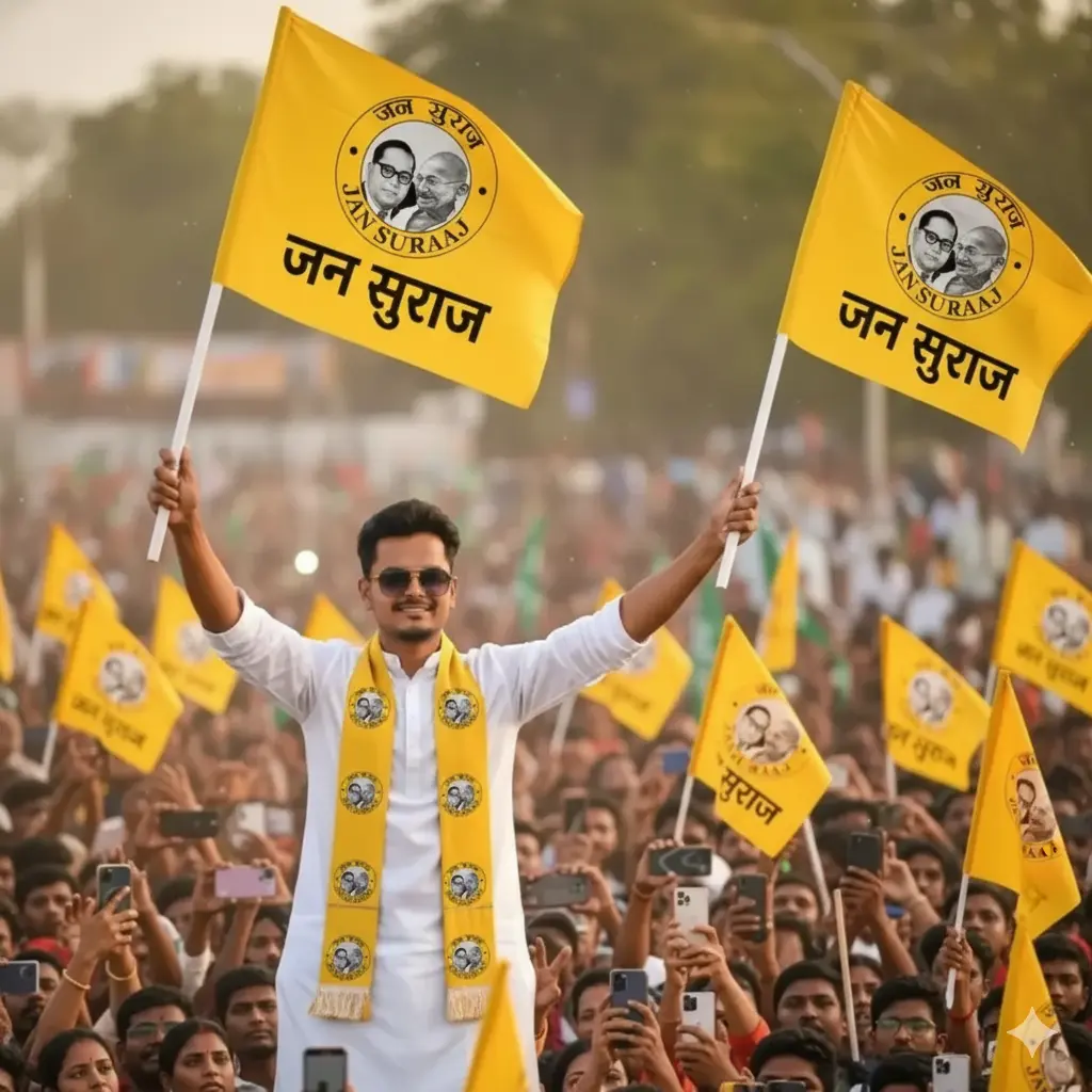 Jan Suraj Rally: A Wave of Support ai photo prompt