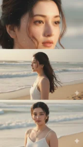 3 Layer Gemini AI photo editing prompt, featuring soft aesthetic lighting, detailed facial features, and a viral 2025 Instagram-style look.