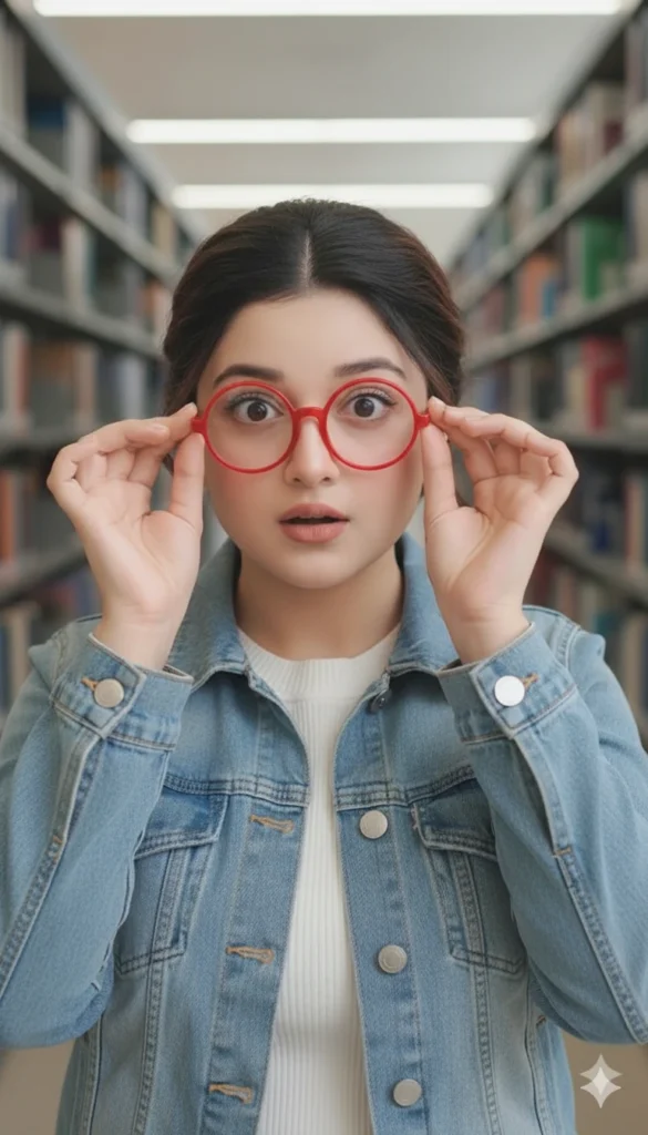 cute girl pose created with Gemini AI, featuring aesthetic poses like wink, kiss, heart hands, angel halo, floral crown and soft pastel backgrounds trending on Instagram in 2025