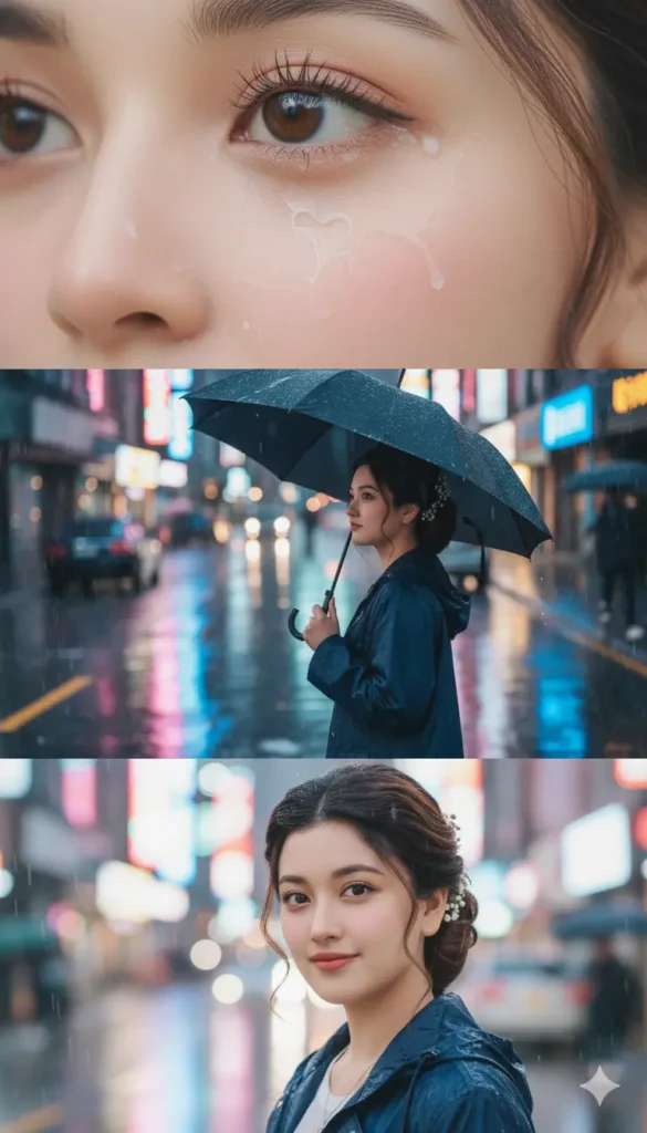 A cinematic single portrait created using a 3 Layer Gemini AI photo editing prompt, featuring soft aesthetic lighting, detailed facial features, and a viral 2025 Instagram-style look.