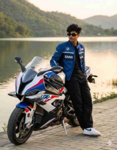 Google Gemini AI Superbike Photo Editing Prompts for Boys cinematic outdoor bike photo