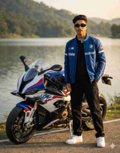 Google Gemini AI Superbike Photo Editing Prompts for Boys full body superbike image