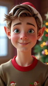 AI-generated Christmas elf character created using Christmas Photo Prompts for 2025