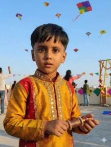 Makar Sankranti AI Photo Editing Prompts For Baby Boy