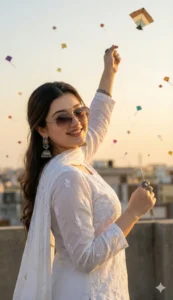 Latest Makar Sankranti AI Photo Editing Prompts For Baby Girl