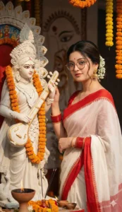 Google Gemini Saraswati Puja AI Photo Promp