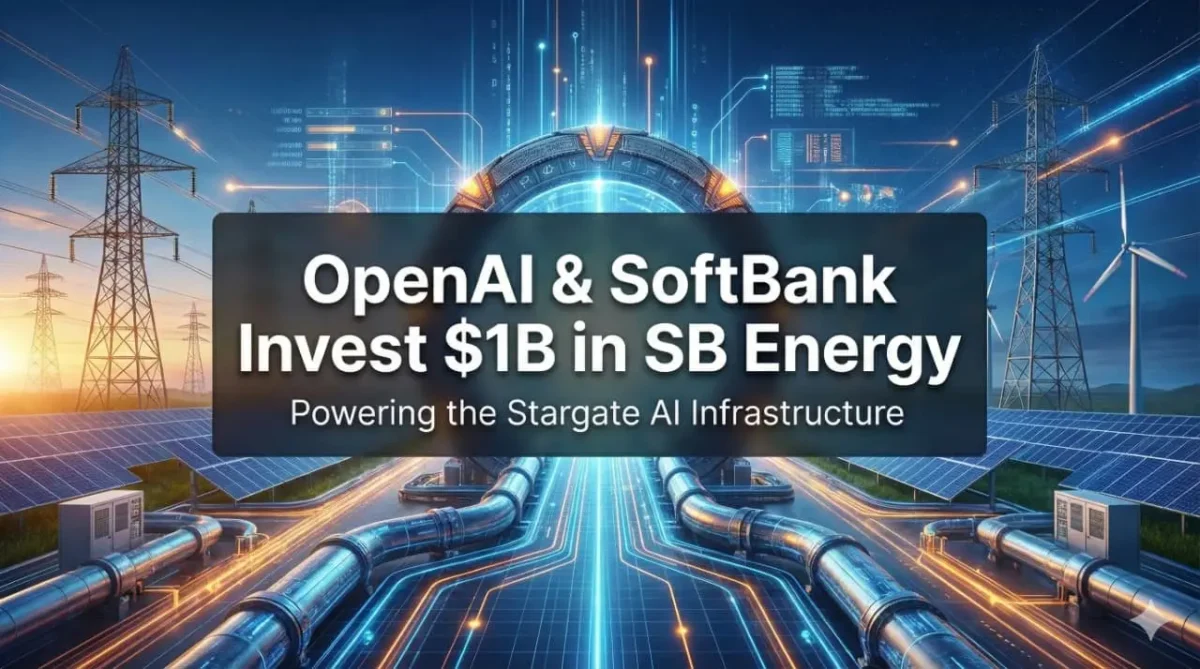 OpenAI and SoftBank investing $1 billion in SB Energy to power Stargate AI infrastructure using renewable energy