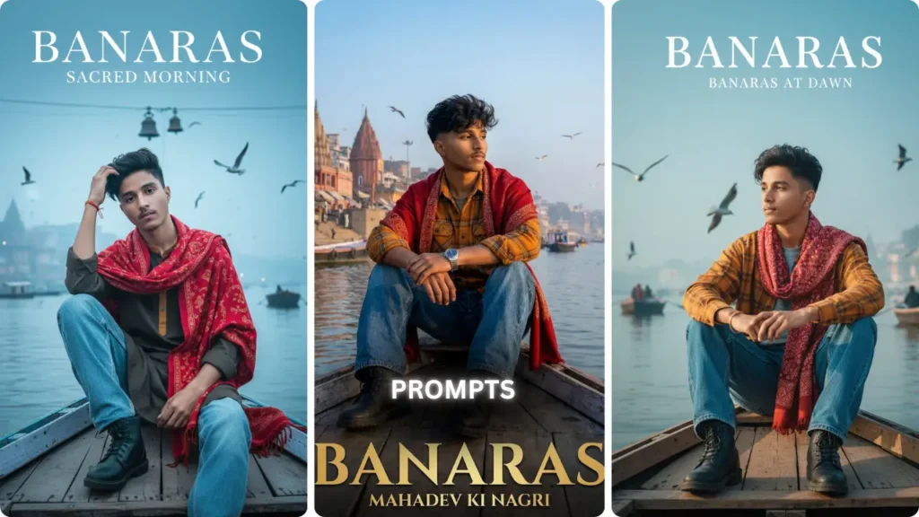 Varanasi Ghat AI Photo Editing Prompts 2026 | Using Gemini AI (Copy-Paste)