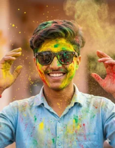 Trending Holi AI Photo Editing Prompts for Boys