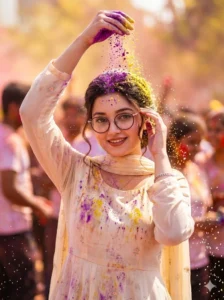 Trending Holi AI Photo Editing Prompts for Girls
