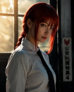 A cinematic AI-generated thumbnail featuring an anime girl transformed into a realistic human portrait using ChatGPT AI prompts. The image showcases the viral anime-to-real AI editing trend with high-detail skin textures, dramatic lighting, and social-media-style thumbnail aesthetics.