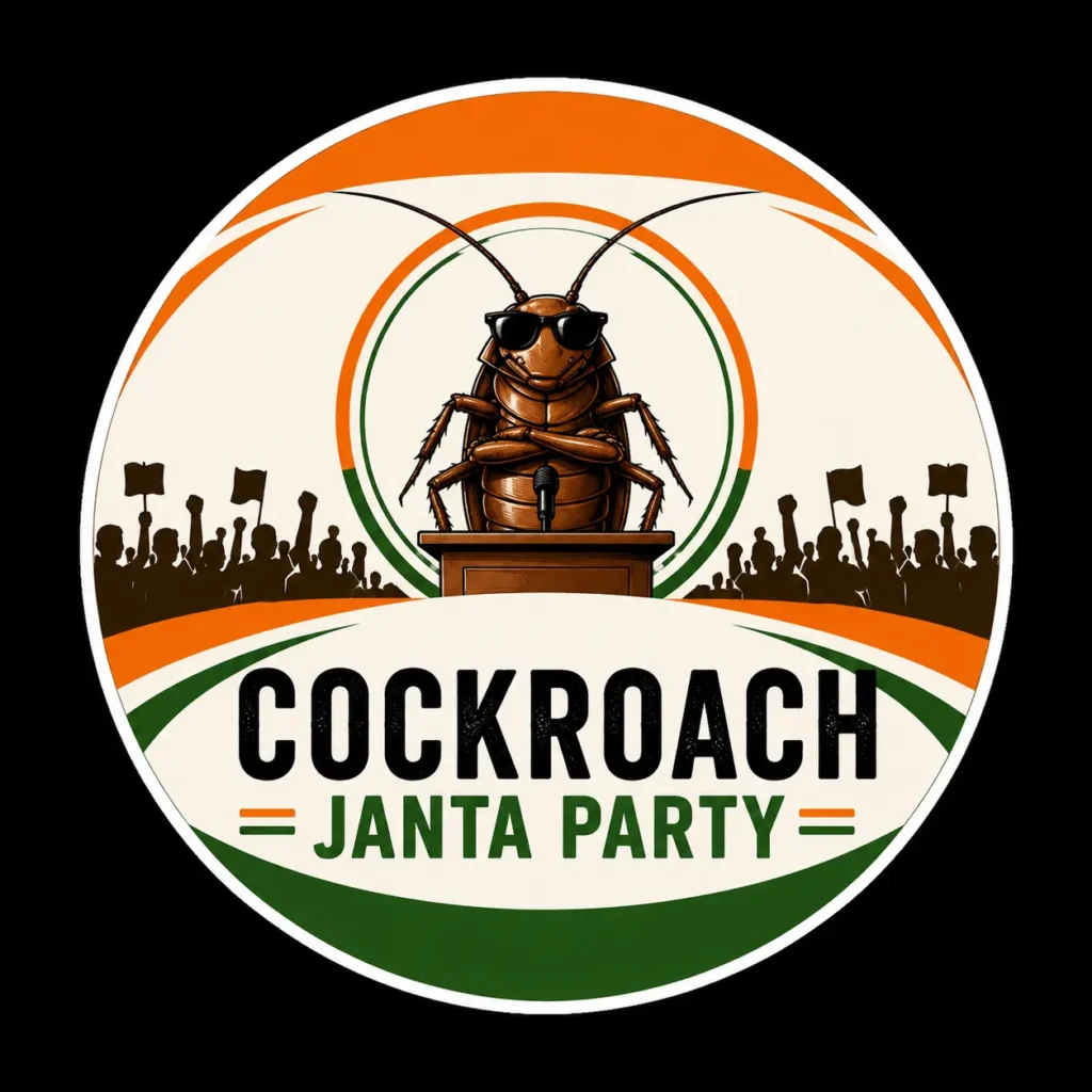 Cockroach Janata Party AI DP and Logo Prompt (Viral Political AI Design)
