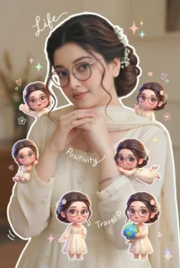 viral Chibi cartoon AI-style portrait Prompt created using OpenAI ChatGPT and Google Gemini featuring cinematic cartoon aesthetics and adorable 3D anime styling.