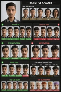 Hair Style Colour Analysis Infographic: AI Photo Editing Prompt Guide 2026 (Best vs Worst Colours)