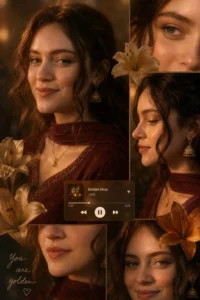 three layer AI photo editing styles for girls in 2026. It includes golden hour portraits, spring vibe photography,