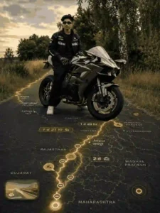Wheelsafar Ride Stats Viral Bikers Map Rute Ai Photo Editing Prompt
