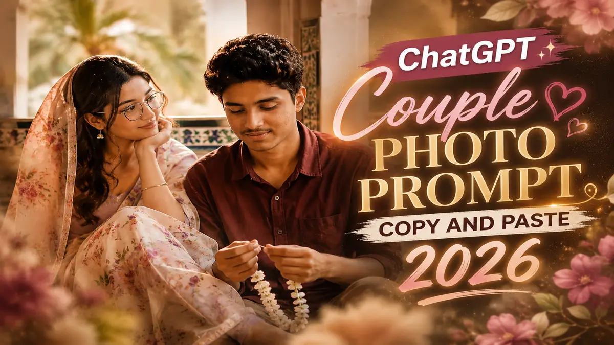 ChatGPT couple photo prompt realistic result — dreamy romantic collage with golden hour lighting created using ChatGPT GPT-4o