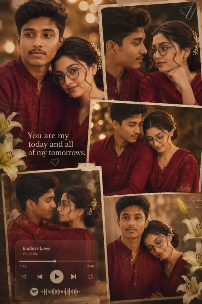 ChatGPT Couple Photo Prompt Realistic Copy and Paste Ready romantic collage for couples 2026