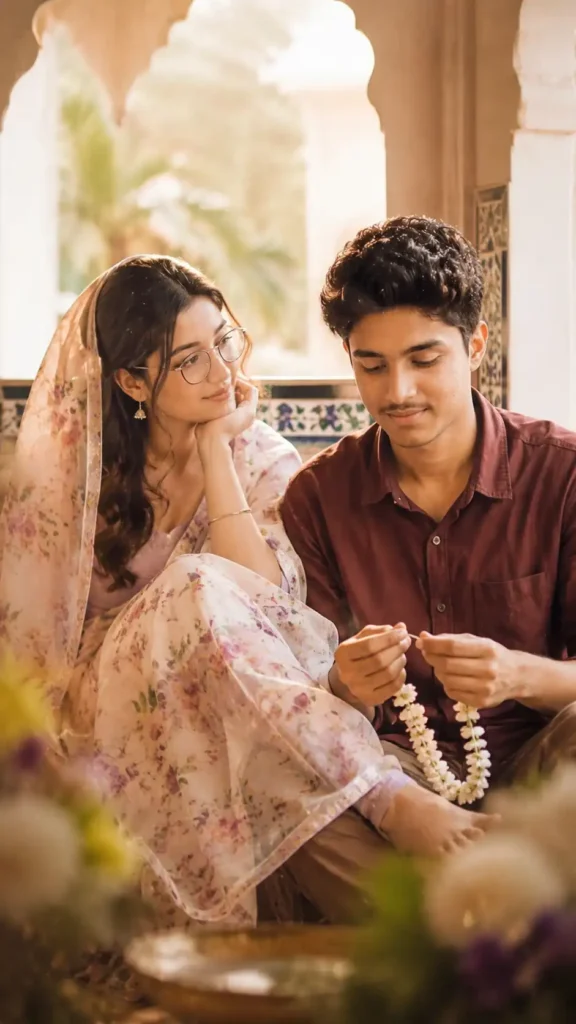 ChatGPT couple photo prompt realistic Indian romantic scene copy and paste ready