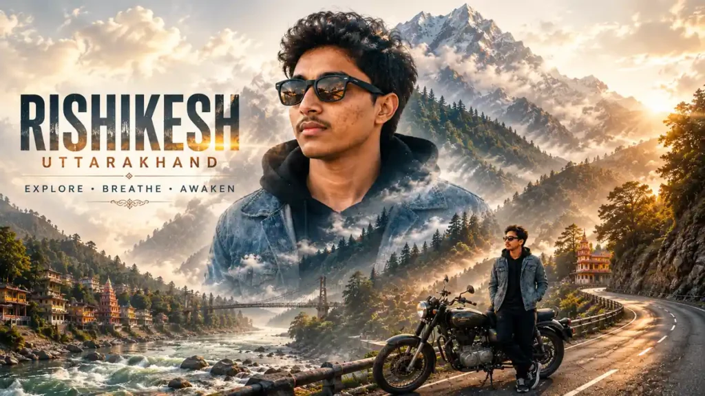 Double Exposure Travel AI Photo Prompt: Create Cinematic Rishikesh and Manali Posters Using ChatGPT (Copy Paste Ready 2026)