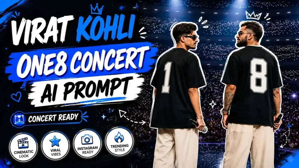 Virat Kohli and Karan Aujla Concert AI Photo Prompt for ChatGPT