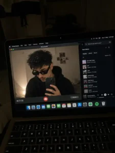 Late Night Laptop AI Photo Booth Prompt