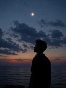 lowing silhouette AI photo prompts for ChatGPT