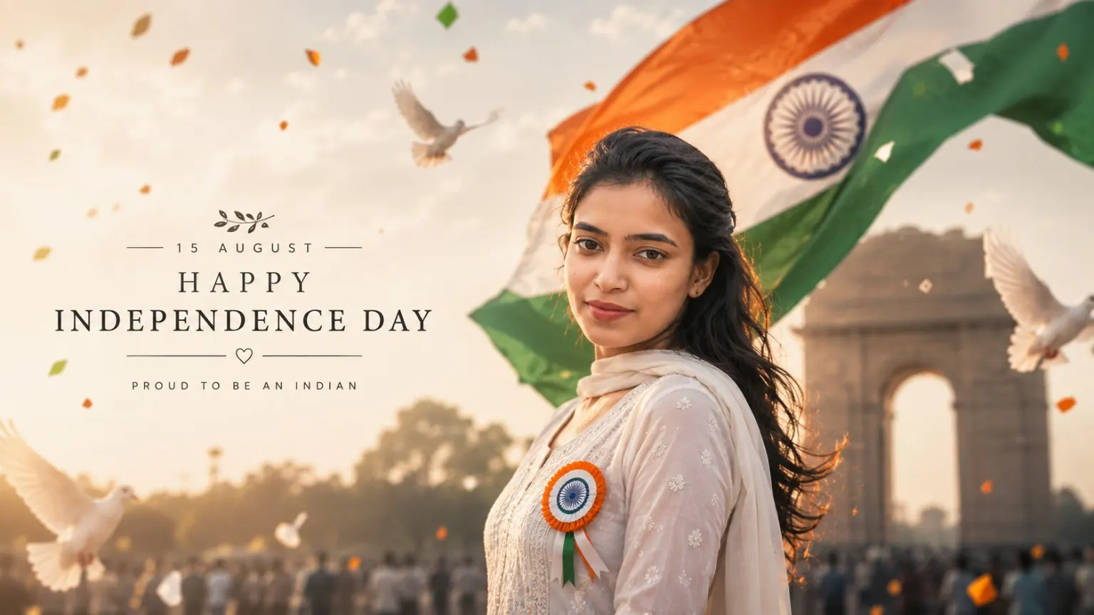 15 August AI photo prompt result — Independence Day portraits for boy girl and kids created using ChatGPT GPT-4o 2026