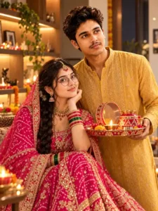 Karwa Chauth AI Photo Prompt 2026